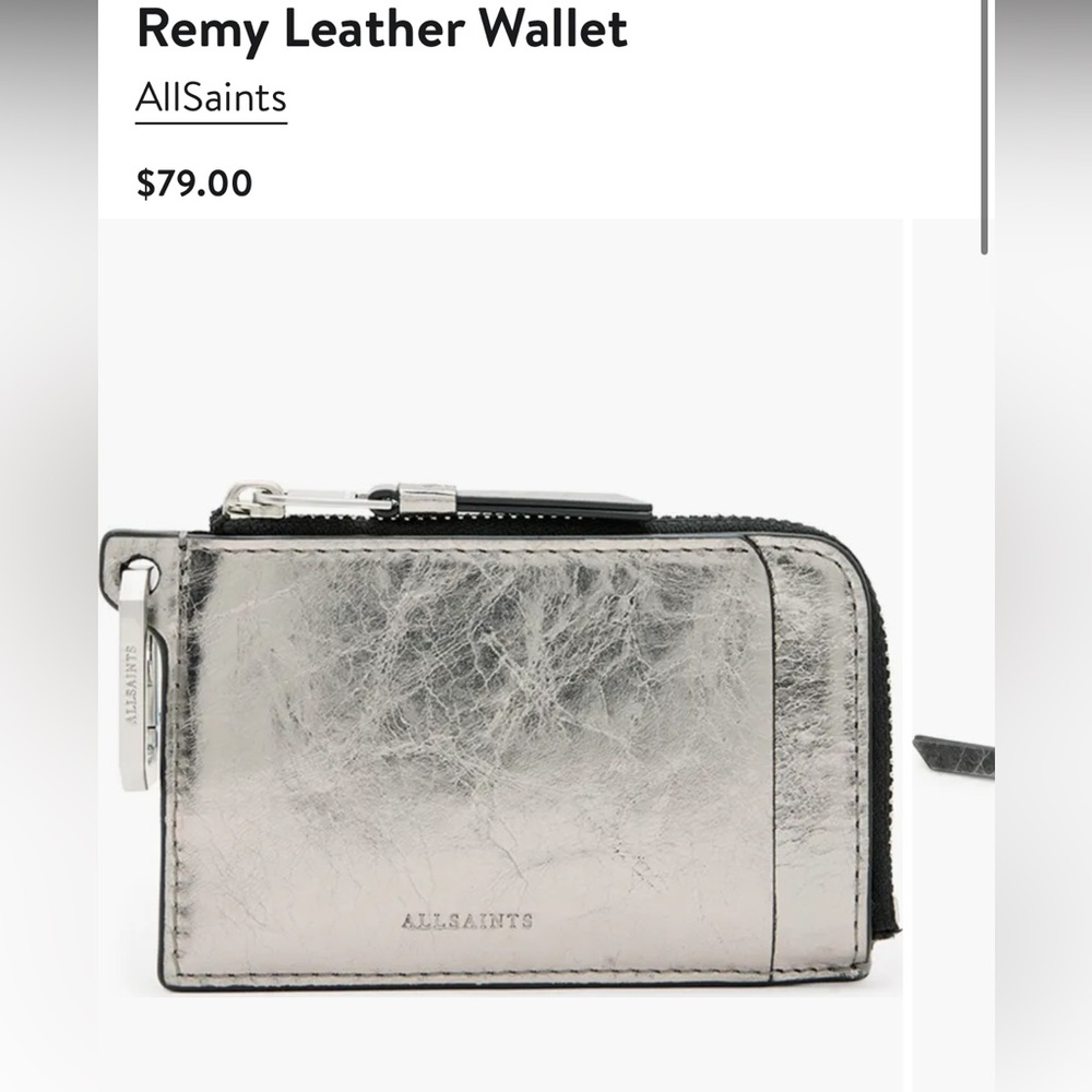 AllSaints Remy Leather Wallet